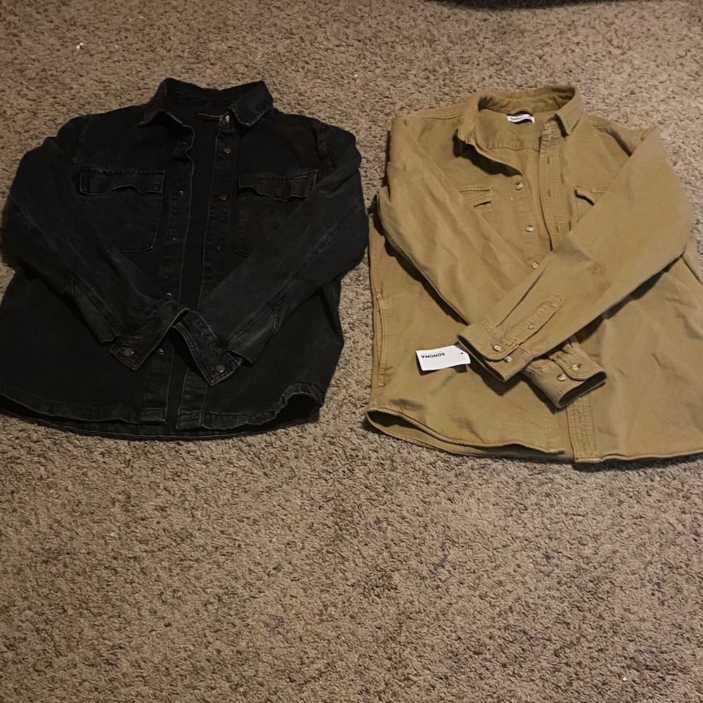 Black and Tan Denim Jackets